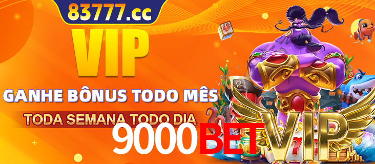Banner promocional do 9000bet oferecendo 100% de recompensas adicionais contínuas para quem fizer o login diário (Daily sign-in), com um mascote de coelho.