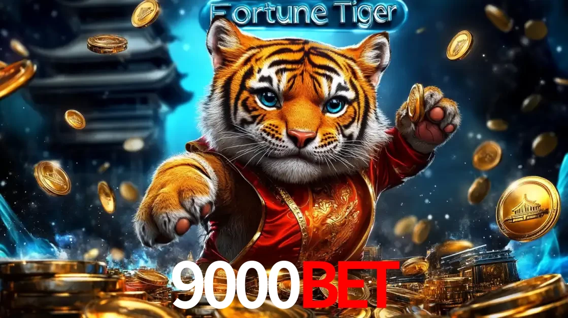 Imagem promocional do jogo de slot Fortune Tiger, com um tigre majestoso em traje tradicional cercado por uma fortuna em moedas de ouro, disponível agora no cassino 9000bet.