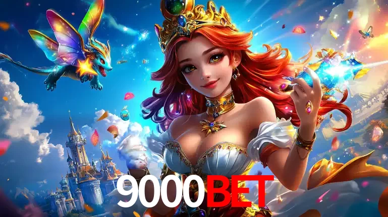 A princesa de um reino de fantasia mágico, com seu pequeno dragão, apresentando um mundo de prêmios encantados nos jogos de caça-níqueis do cassino 9000bet.